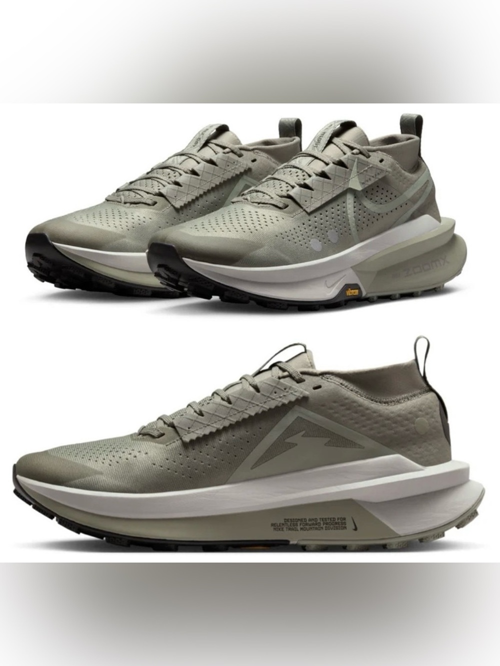 Nike ZoomX 🔥 Zegama Trail 2 Malt Alabaster Black Trail Running FD5190-200 11.5 - Picture 7 of 9